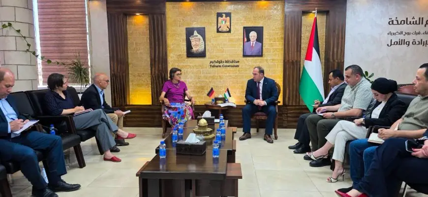 ???? اللواء د. كميل يطلع رئيسة بعثة الممثلية الألمانية على أوضاع محافظة طولكرم في ظل استمرار عدوان الاحتلال