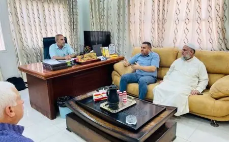اوقاف طولكرم تبحث تعزيز التعاون المشترك مع بلدية قفين وتتفقد مركز تحفيظ مسجد الرحمن