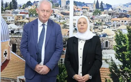 سلامة تستقبل الأمين العام للاتحاد الدولي للنقابات وتؤكد أهمية التضامن النقابي مع الشعب الفلسطيني