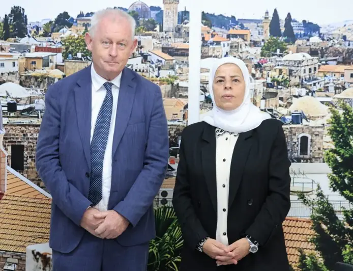 سلامة تستقبل الأمين العام للاتحاد الدولي للنقابات وتؤكد أهمية التضامن النقابي مع الشعب الفلسطيني