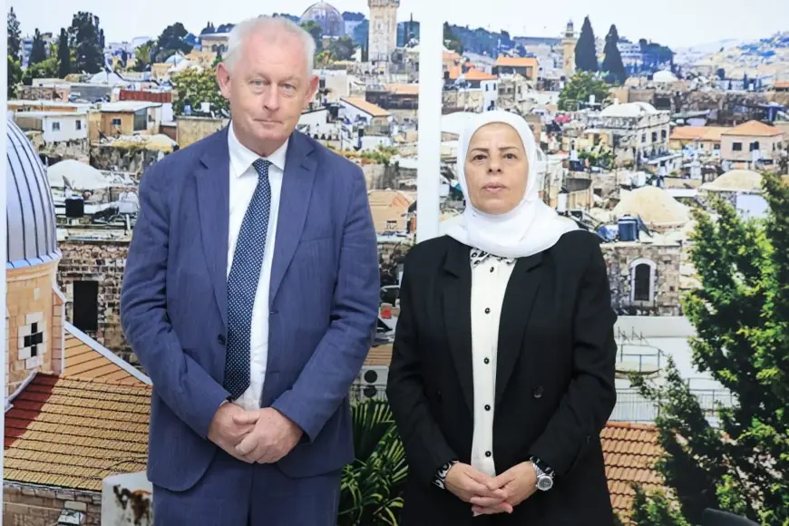 سلامة تستقبل الأمين العام للاتحاد الدولي للنقابات وتؤكد أهمية التضامن النقابي مع الشعب الفلسطيني