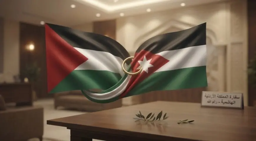 عضوا مركزية "فتح" دلال سلامة وزكريا الزبيدي يؤمان السفارة الأردنية برام الله برفقة وفد من الشخصيات الوطنية والنقابية لتقديم واجب العزاء